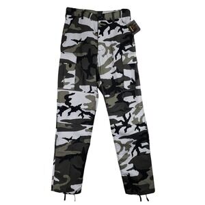 Backbone Cargo Pants Mens S White Grey Black Camo Streetwear Gorpcore